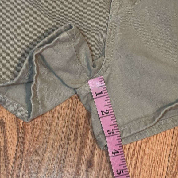 Bongo 90s High Rise Tan Jean Shorts, khaki denim, 9 - Picture 10 of 10